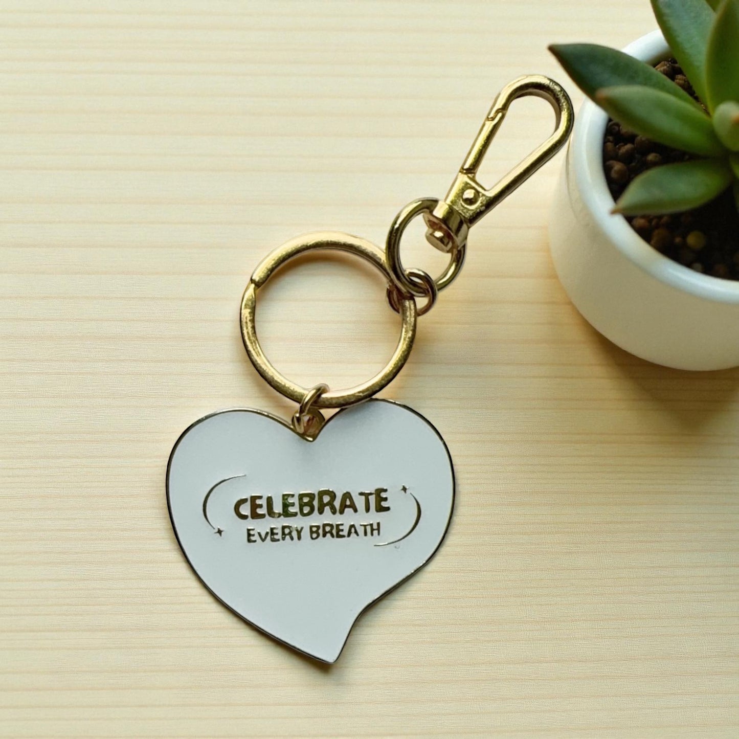 Celebrate Every Breath Keychain