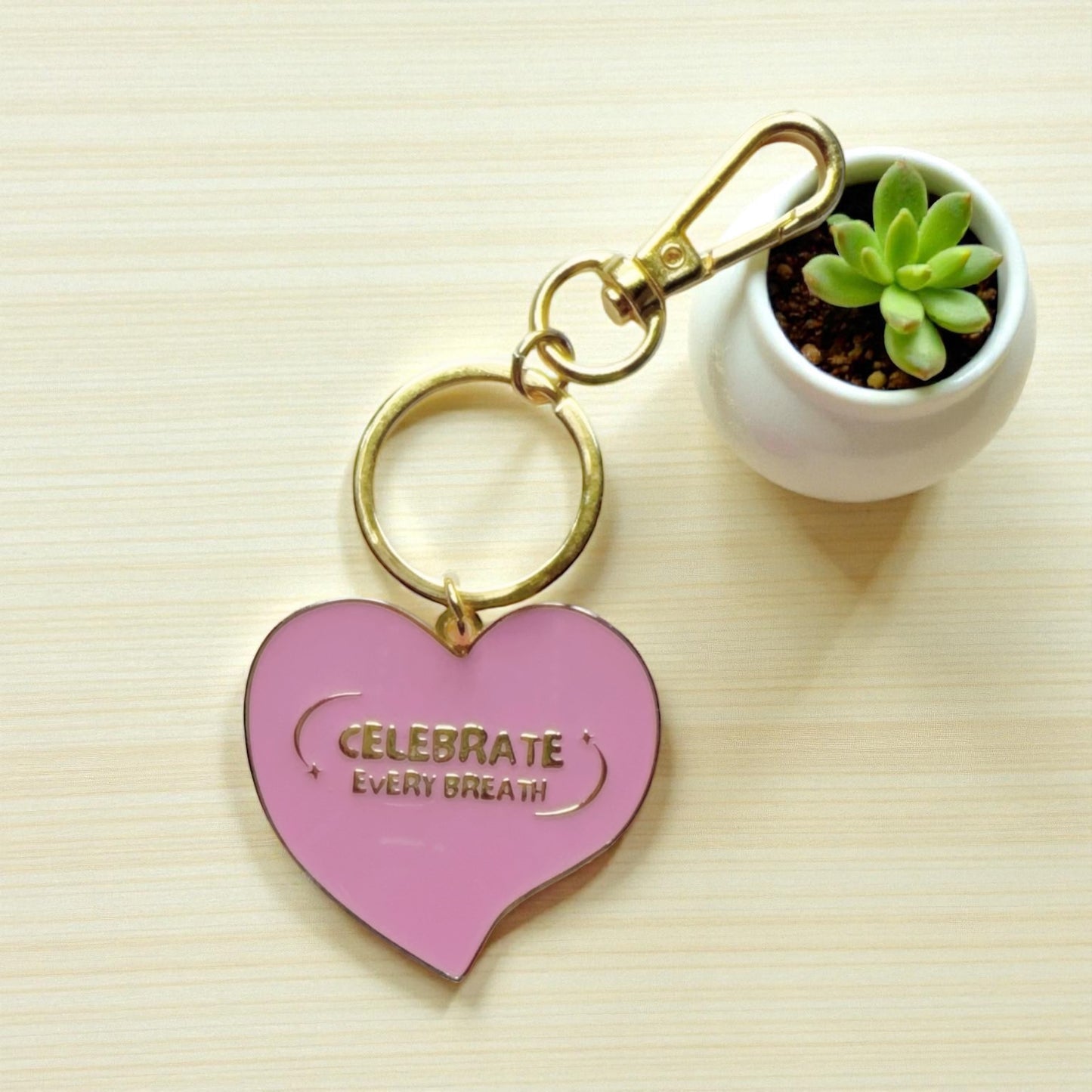 Celebrate Every Breath Keychain